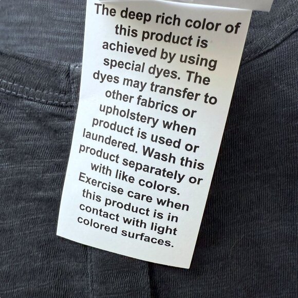 LOGO Lori Goldstein Henley Tee Plus Size 1X Gray Womens Tunic Top 3/4 Sleeve NWT - Picture 10 of 10